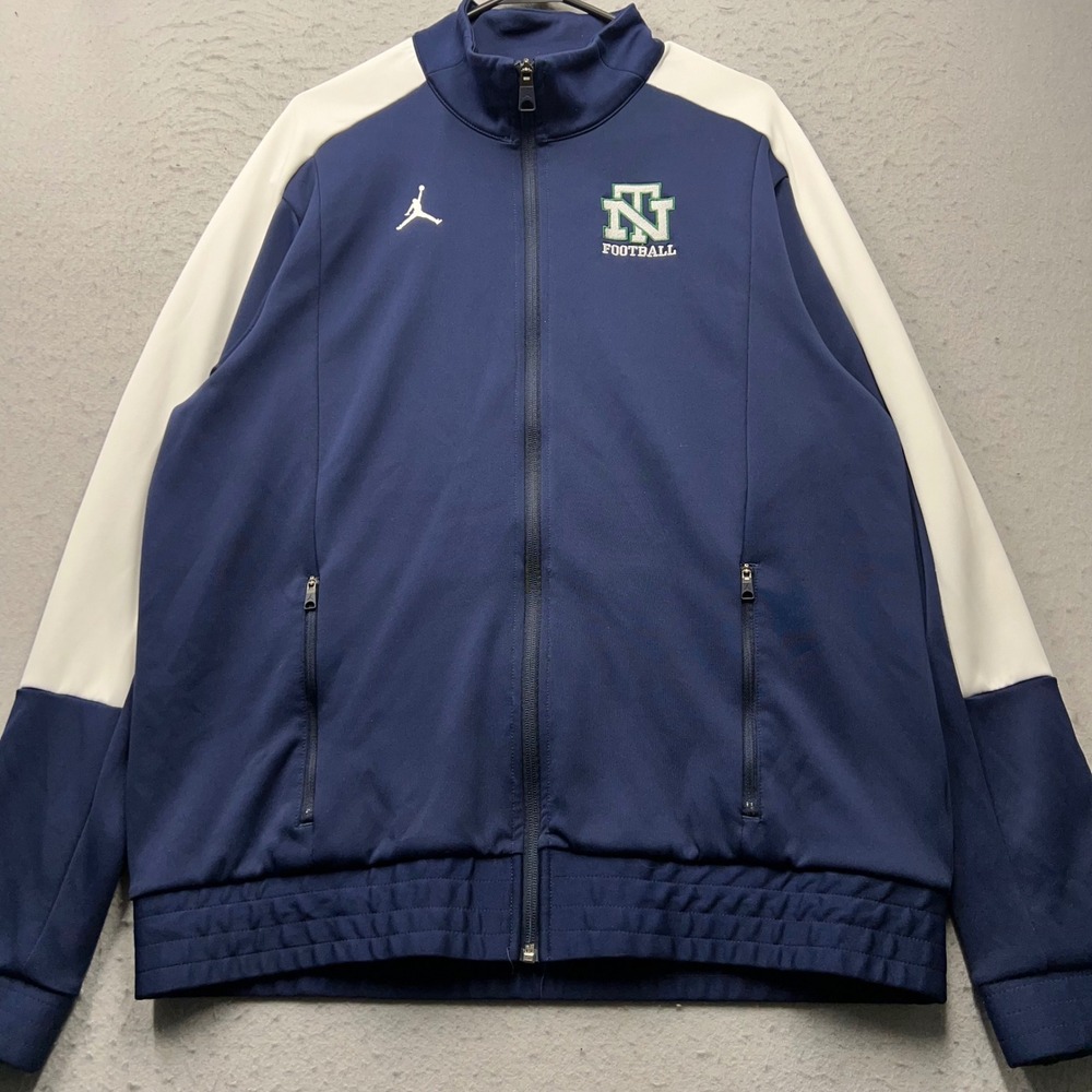 Jordan Mens XL Track Jacket Navy Blue White NT‎ Football Full Zip Jumpman 1751